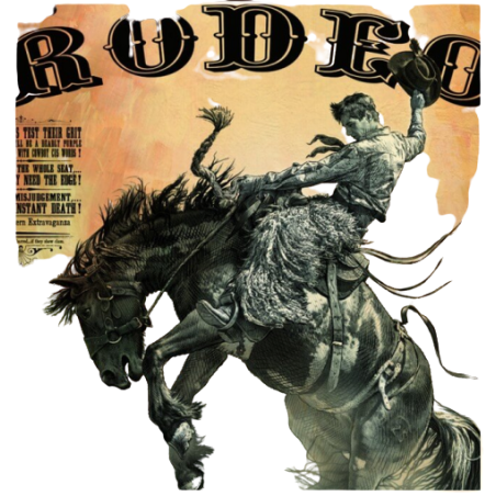 Affiche western Deadwood Rodeo
