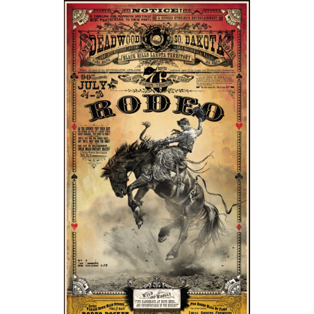 Affiche western Deadwood Rodeo