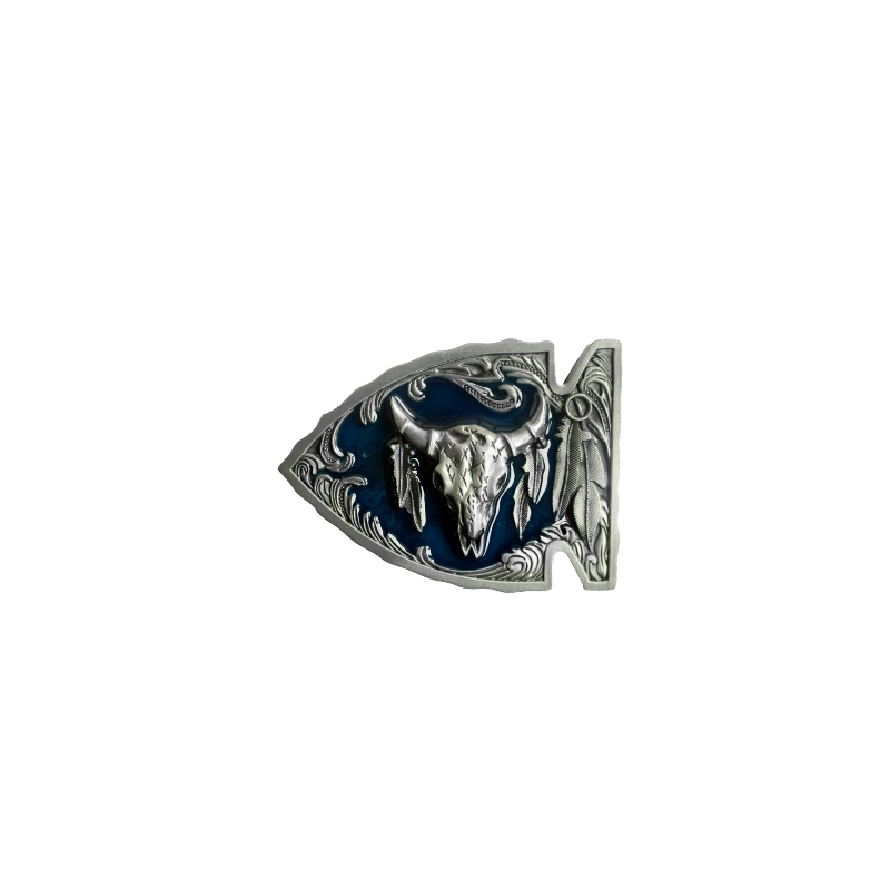 Boucle de ceinture tete buffle
