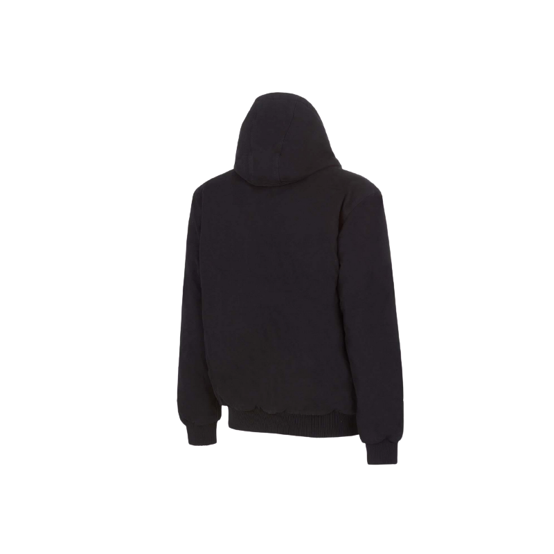 Blouson résistant noir à capuche