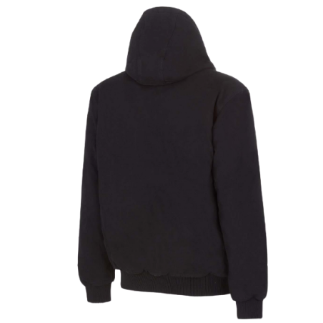 Blouson résistant noir à capuche