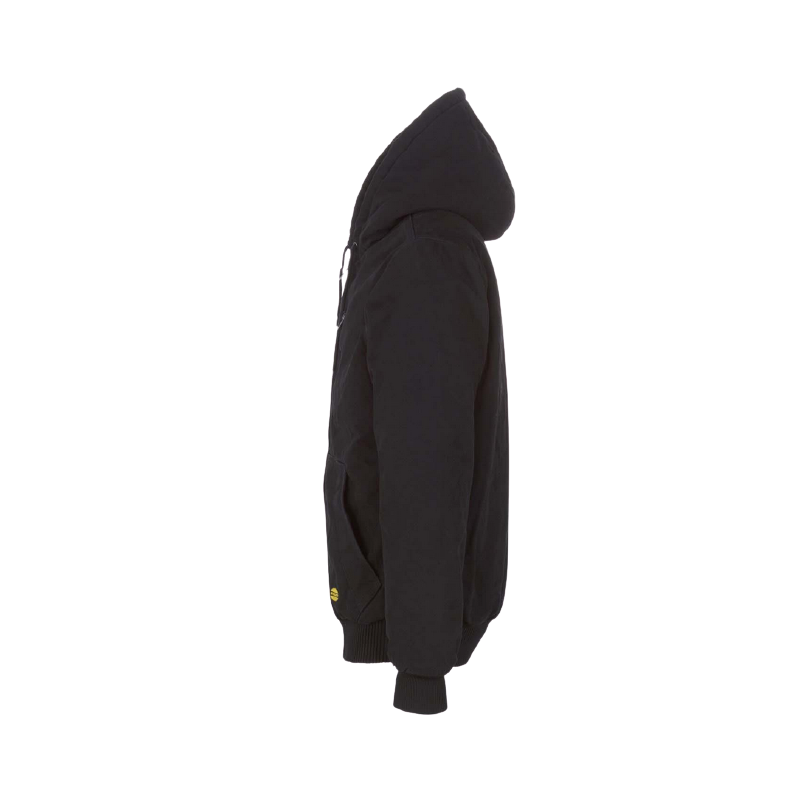 Blouson résistant noir à capuche