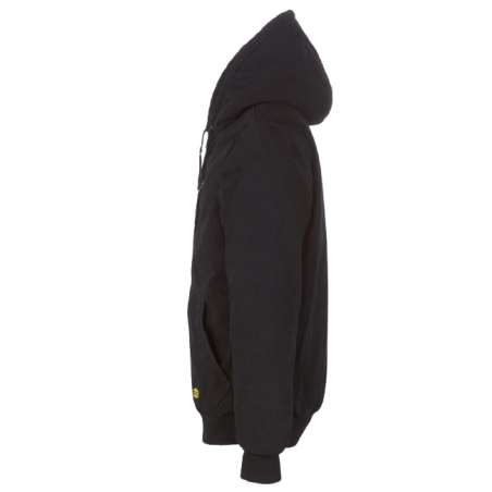 Blouson résistant noir à capuche