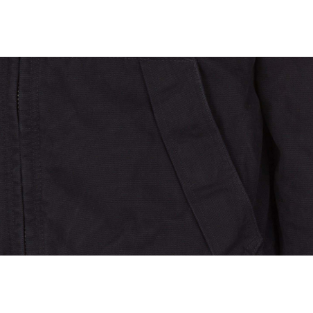 Blouson résistant noir à capuche