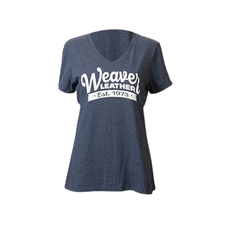 T-shirt navy Weaver Leather