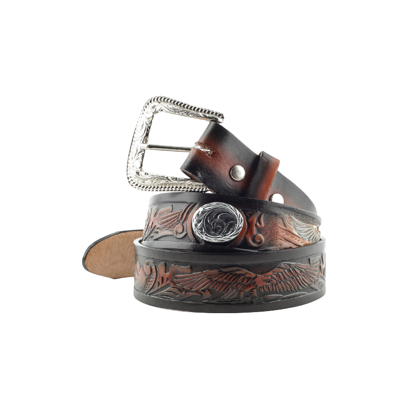 Ceinture marron-noir