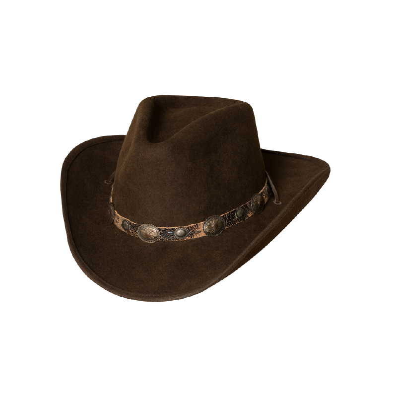 Chapeau feutre marron El Dorado