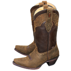 Bottes cuir marron