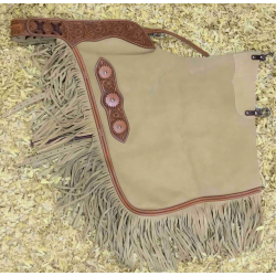 Chaps à franges daim