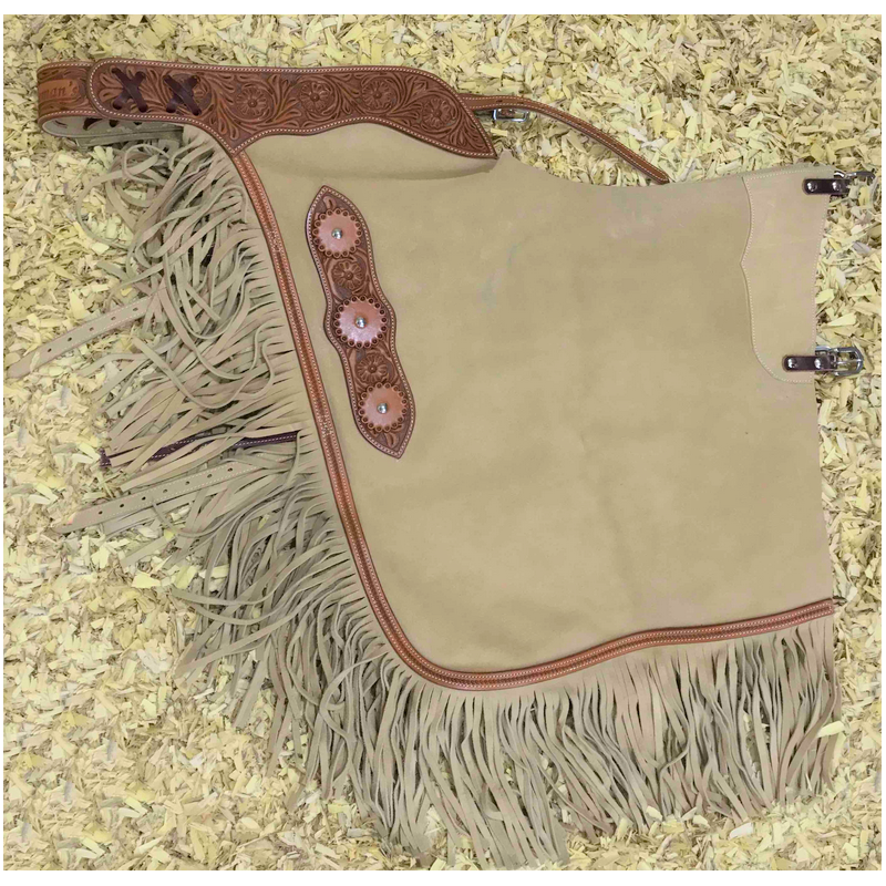 Chaps à franges daim