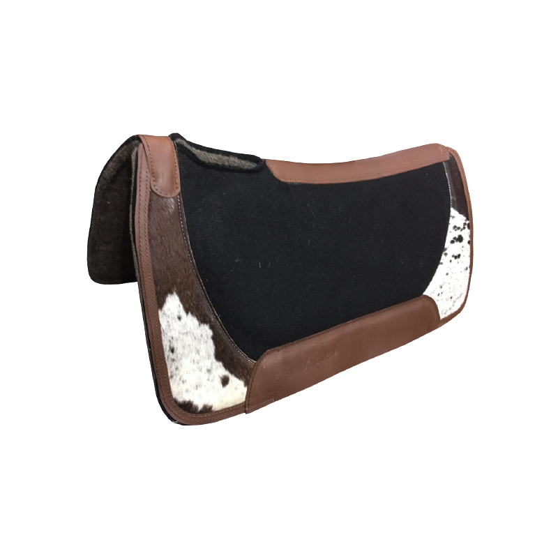 Tapis feutre noir et crins 1"