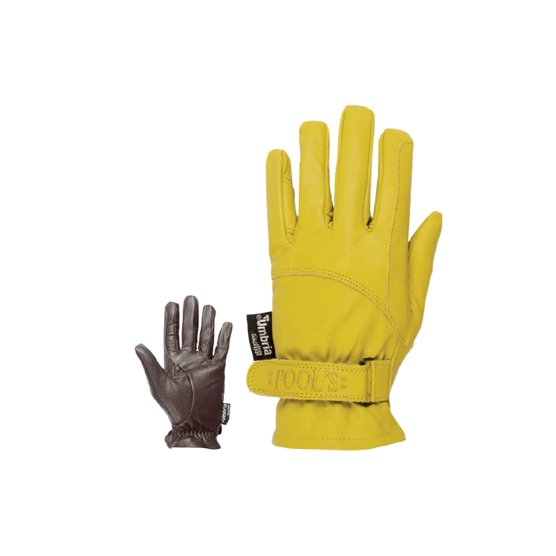 Gants De Travail De Protection En Cuir Pour Hommes En Bleu Et Jaune Générés  Par L'intelligence Artificielle