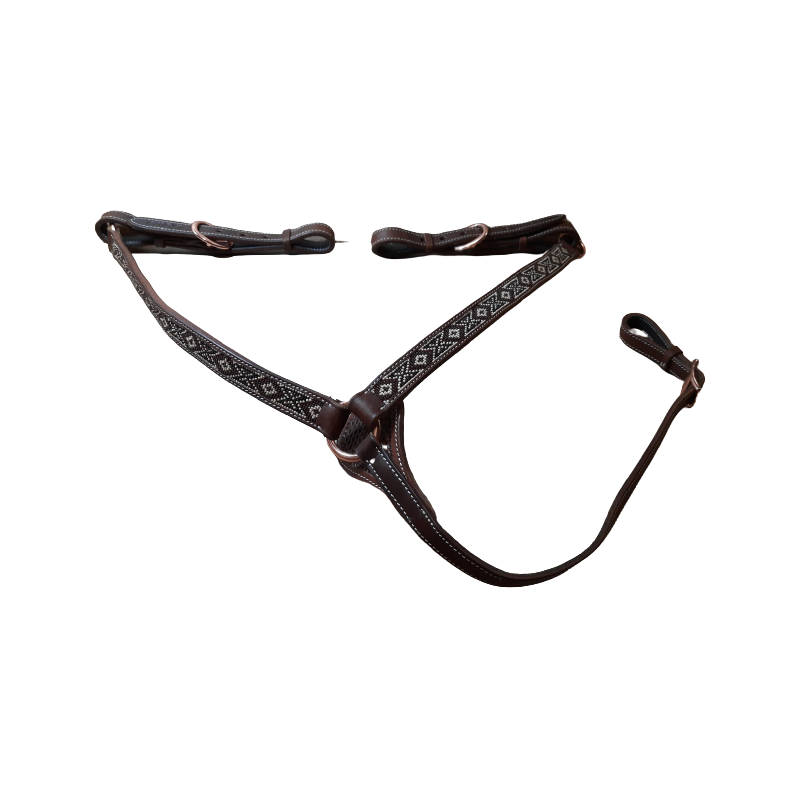 Collier de chasse perles noires WEBR54