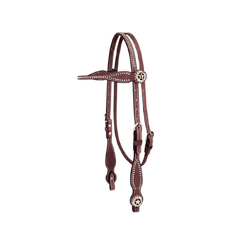 Bridon western cuir Texas Star