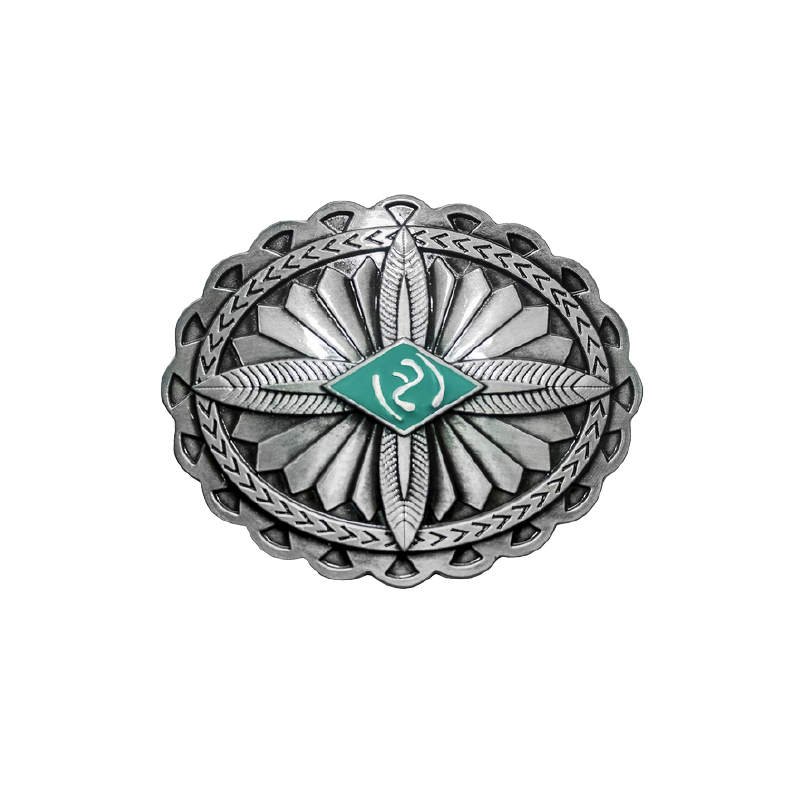 Boucle de ceinture plumes