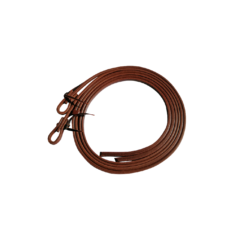 Rênes en cuir huilé lestées 1,3 cm