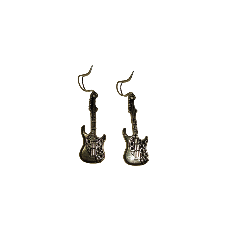 Boucles d'oreilles guitare