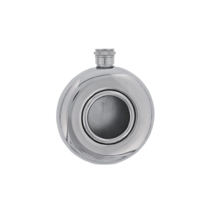 Flasque Ronde inox-verre BEL 11595