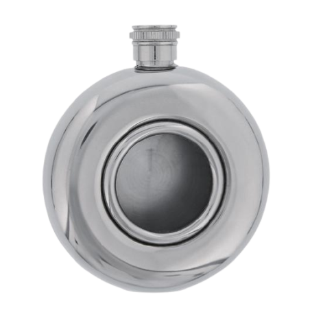 Flasque Ronde inox-verre BEL 11595