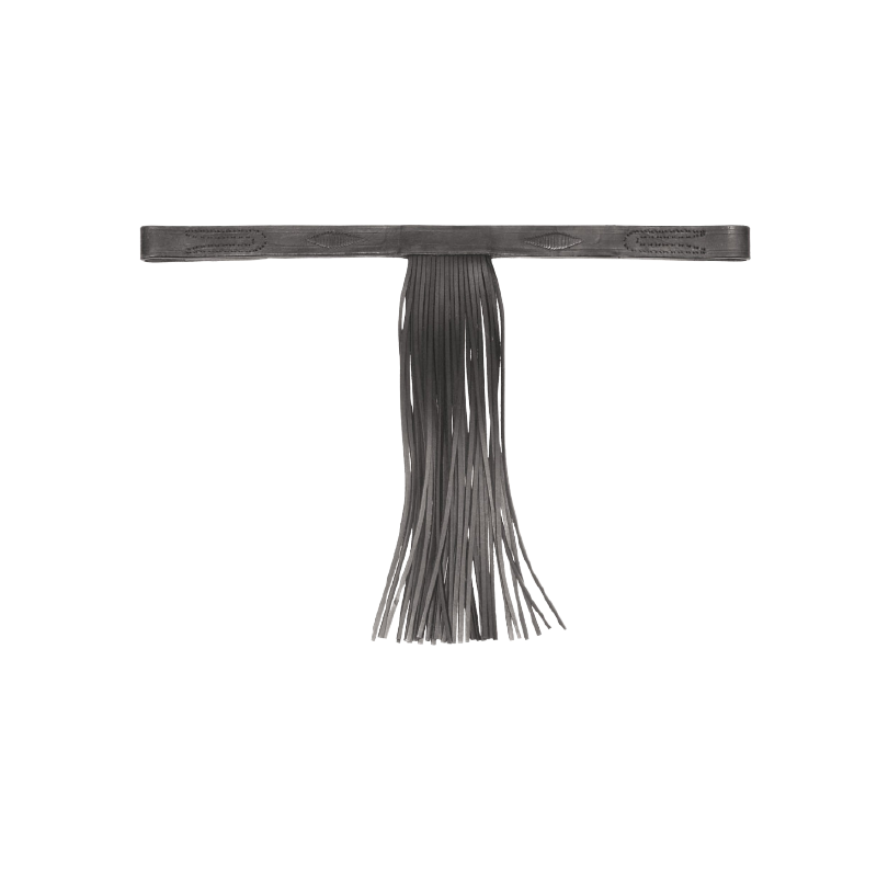 Frontal à franges cuir