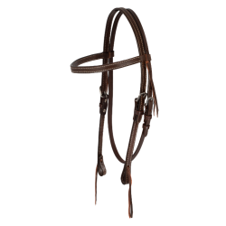 Bridon western cuir huilé