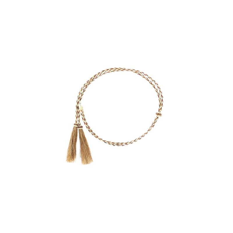 Attache chapeau crins tressés MF 0296232