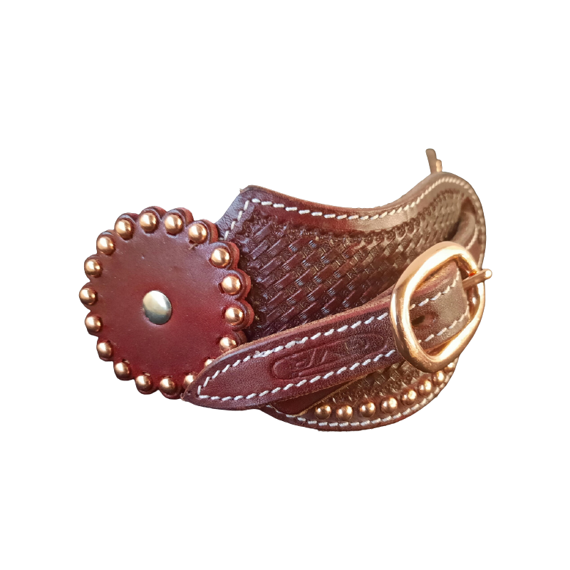 Lanières d'éperons western à clous