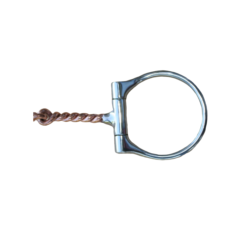 Snaffle torsadé cuivré