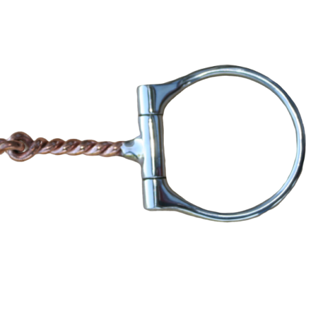 Snaffle torsadé cuivré