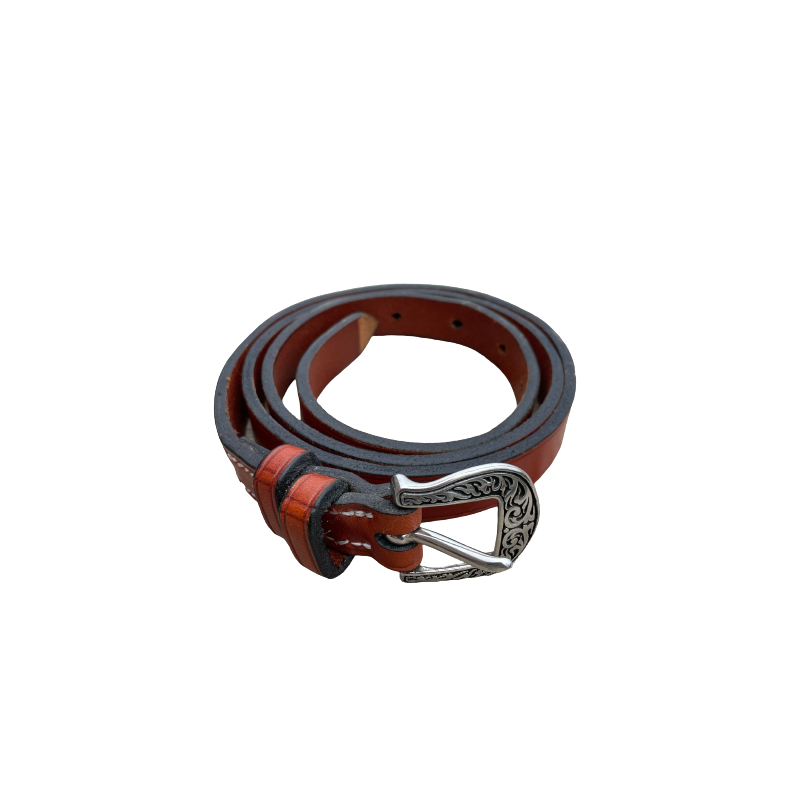 Ceinture cuir marron Lyre 20