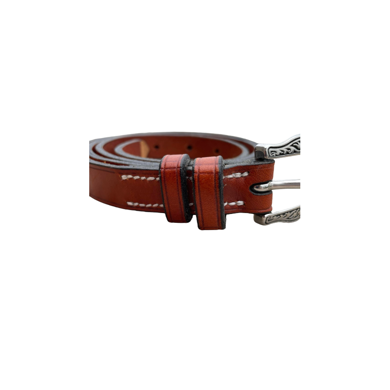 Ceinture cuir marron Lyre 20