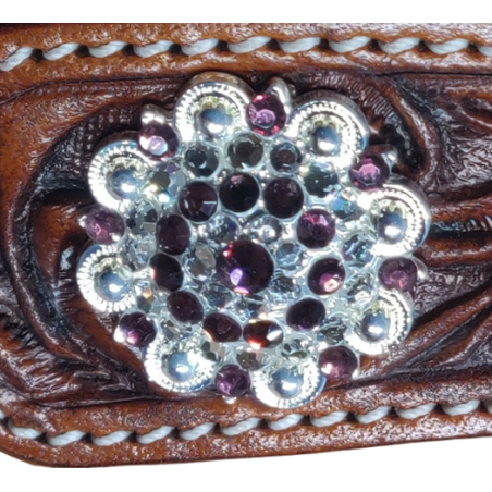 Concho strass amethyst GVR CRYC-AM