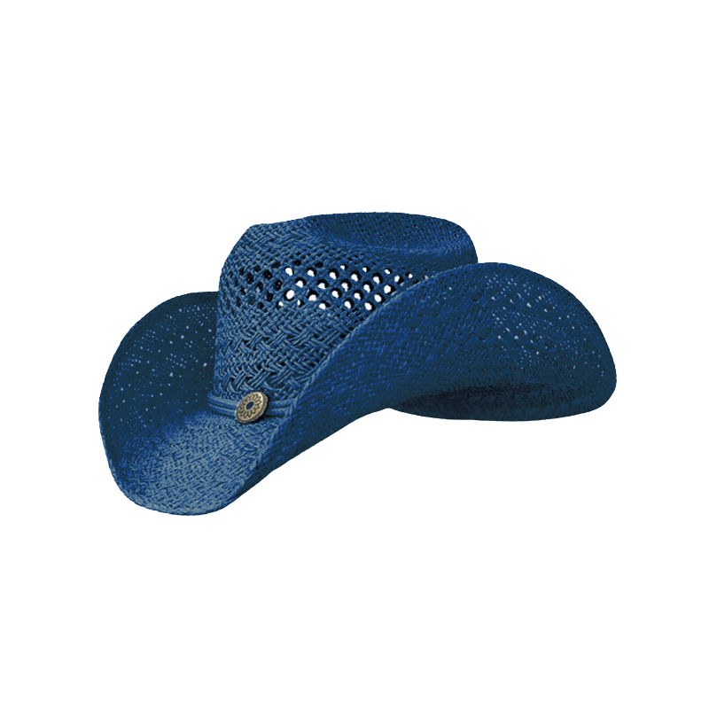Chapeau de cowBoy disco bleu pailleté (Taille Unique) - Cdiscount